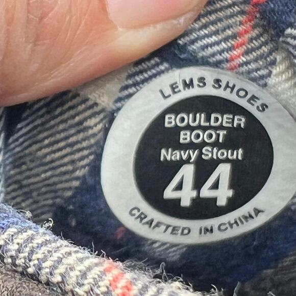 Lems Boulder Boots Mens 44 US 10.5 Brown Zero Drop Minimalist Hiking Travel - Picture 10 of 10